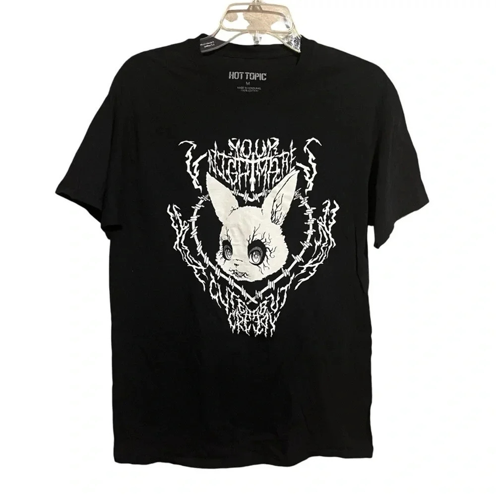 Your Nightmare Cute But Creepy Bunny Rabbit Tshirt Hot Topic Exclusive Size M